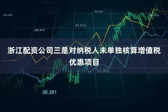 浙江配资公司三是对纳税人未单独核算增值税优惠项目